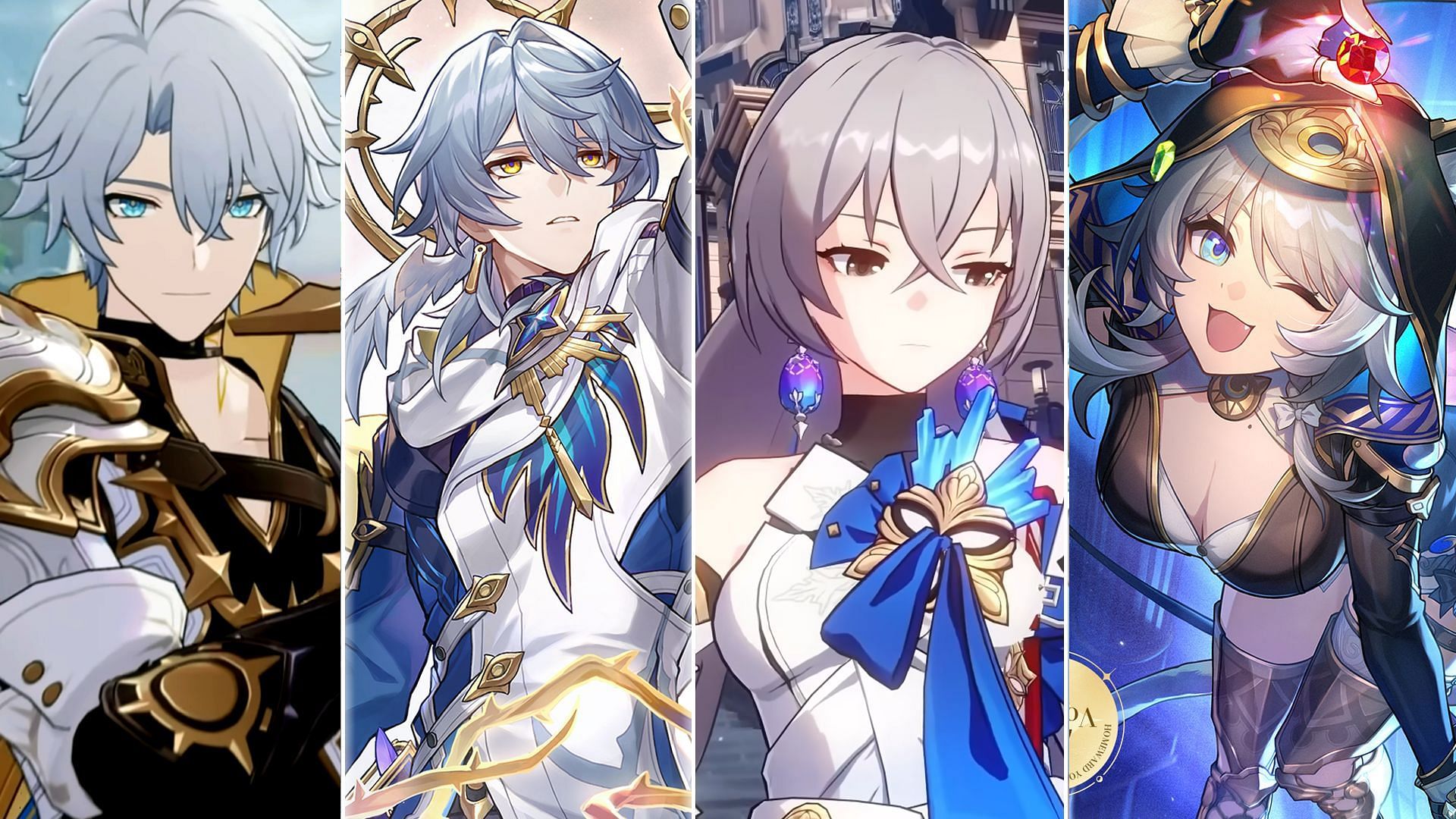 Phainon, Sunday, Bronya, Cipher (Image via HoYoverse)
